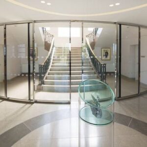 Cửa kính lùa khung inox