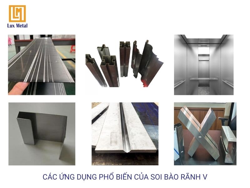 Dịch vụ soi bào rãnh V kim loại chuyên nghiệp tại TPHCM Các sản phẩm kim loại được gia công bào rãnh V phổ biến