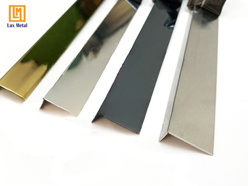 Nẹp Inox Trần Thạch Cao Nẹp inox chữ L bảo vệ cạnh dọc và ngang trần thạch cao
