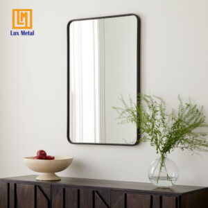 GƯƠNG DECOR CHỮ NHẬT VIỀN HỢP KIM ĐEN