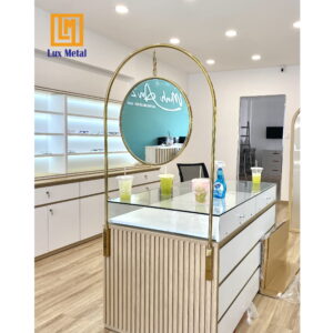 Trang chủ GƯƠNG 2 MẶT KHUNG INOX MẠ PVD CÓ MÓC XÍCH TREO