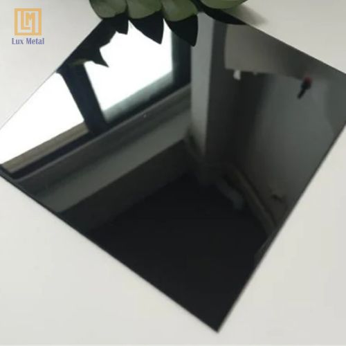 Tấm Inox Đen Bóng Gương Tấm inox đen bóng gương thẩm mỹ và chống ăn mòn vượt trội