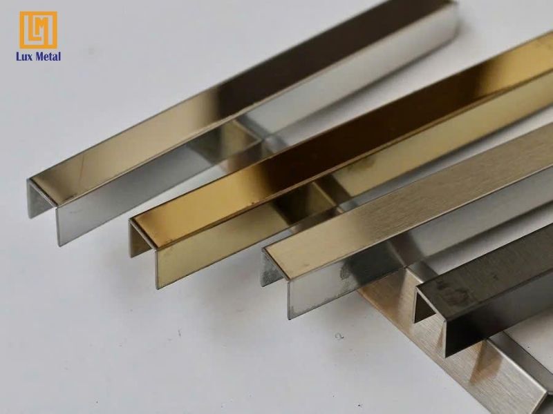 Nẹp Inox với bề mặt sáng bóng và độ bền cao