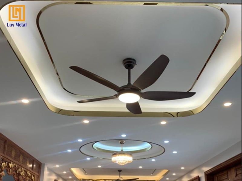 Nẹp inox chữ V trang trí viền trần thạch cao