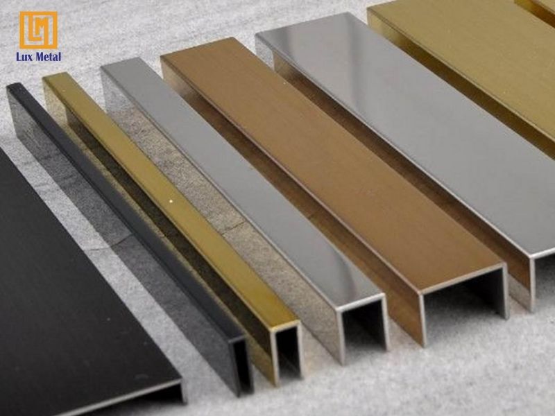 Nẹp U inox đáp ứng đa dạng nhu cầu khách hàng