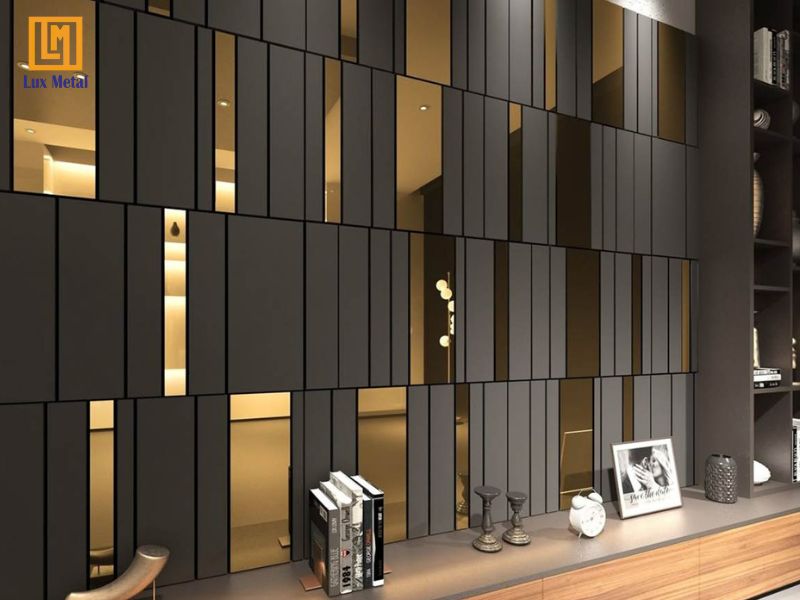 Tấm inox gương bóng được ứng dụng trong trang trí nội thất sang trọng