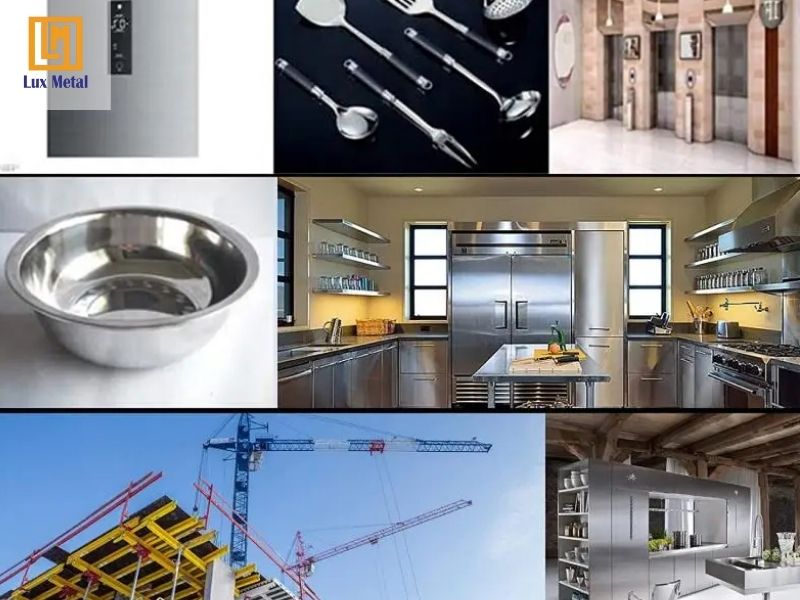 Inox được ứng dụng trong nhiều ngành khác nhau
