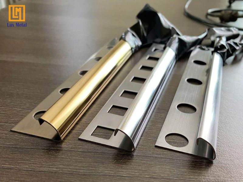Lux Metal cung cấp nẹp inox bo góc tròn 304 chính hãng