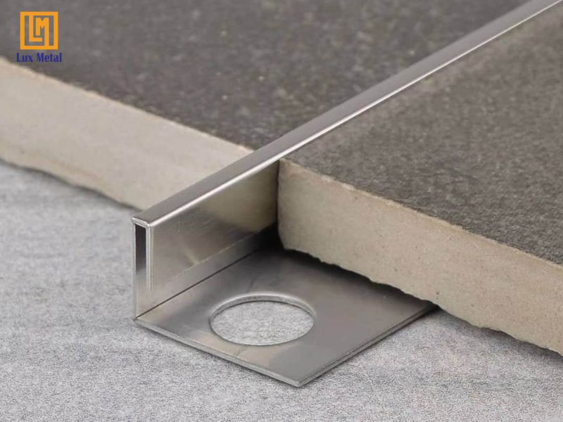 Nẹp inox 304 góc L linh hoạt cho nhiều loại góc tường