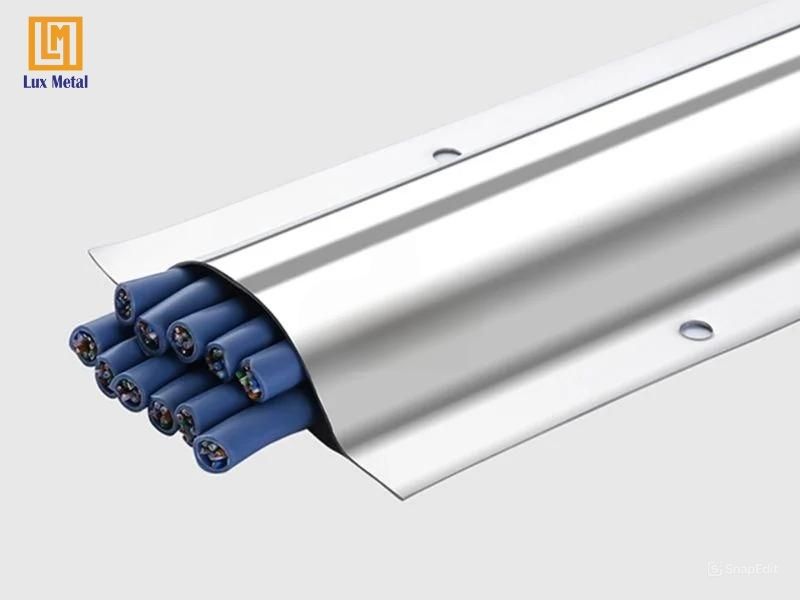 Nẹp bán Nguyệt Inox Nẹp inox bán nguyệt hình chữ D dùng để luồn và bảo vệ dây điện