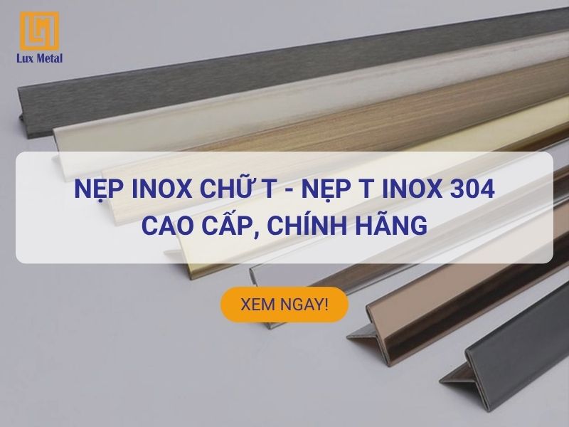 Nẹp inox chữ T cao cấp chính hãng