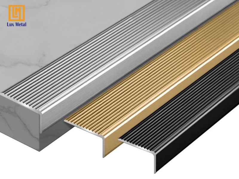 Nẹp inox 304 tạo điểm nhấn trang trí sang trọng cho cầu thang