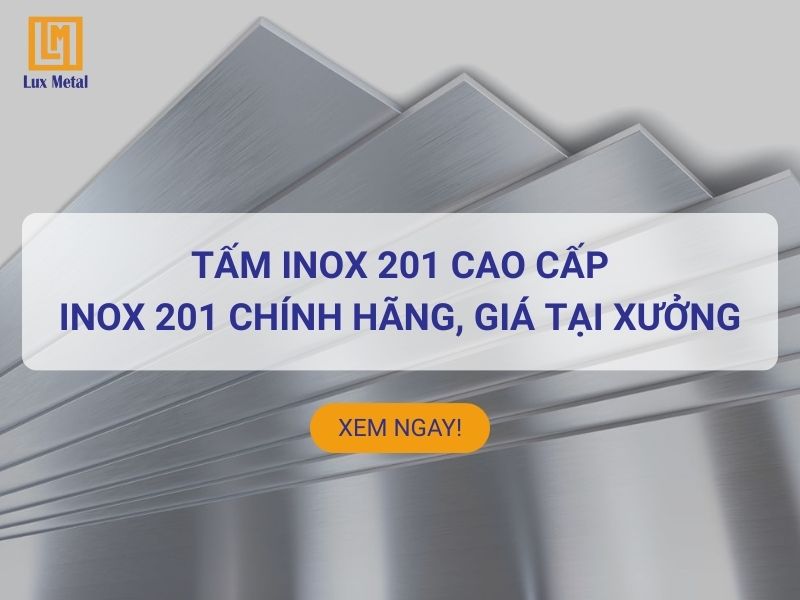 Tấm inox 201 chính hãng giá tốt