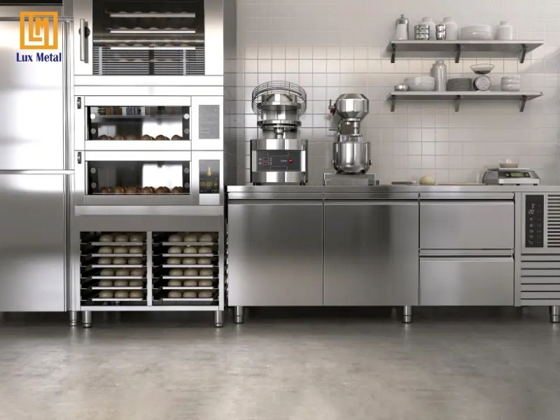 Tấm inox được dùng trong trang trí nội thất nhà bếp