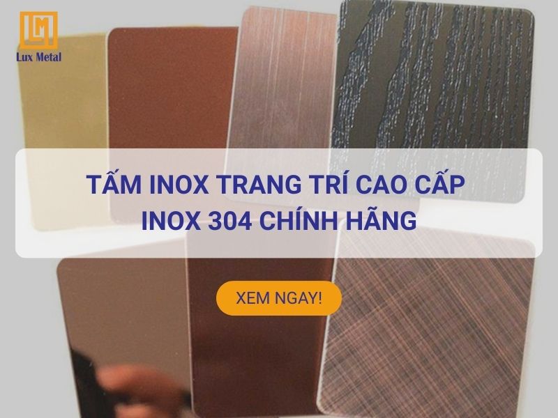 Tấm inox trang trí cao cấp chính hãng