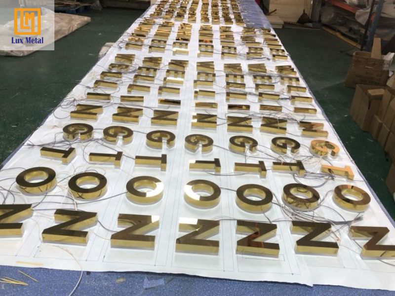 Gia công chữ nổi inox 304 | Báo giá thi công chữ inox tại TPHCM Lux Metal nhận gia công chữ nổi inox 304 tại TPHCM