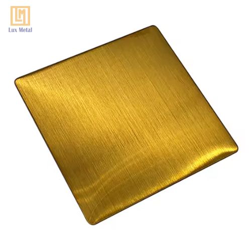 Tấm Inox Vàng Xước Tấm inox vàng xước 316 chống ăn mòn trong môi trường khắc nghiệt
