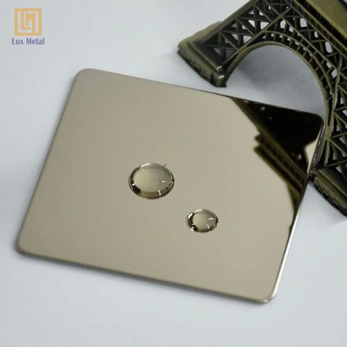 Tấm Inox Gương Champagne Tấm inox gương champagne với vẻ đẹp tinh tế cùng độ bền vượt trội
