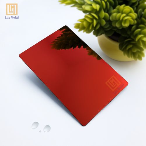 Tấm Inox Gương Đỏ Tấm inox gương đỏ 304 chất lượng cao với độ bền vượt trội