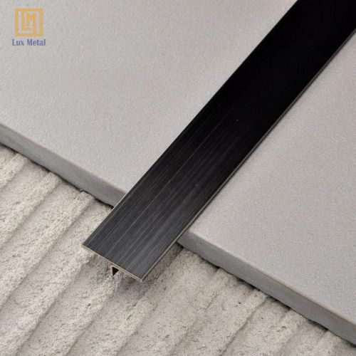 Nẹp Inox Chữ T 10mm Nẹp inox T10 sử dụng để xử lý khe hở của tường, sàn