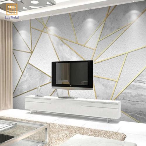 Nẹp Inox Chữ T 15mm Nẹp inox T15 làm điểm nhấn trang trí cho tường