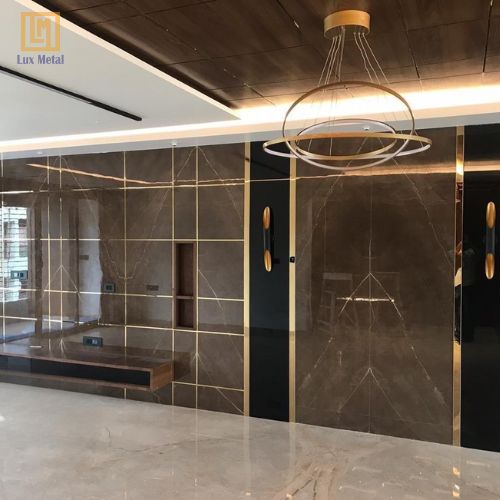 Nẹp Inox T8 mm Nẹp inox chữ T 8mm tạo điểm nhấn nổi bật cho tường