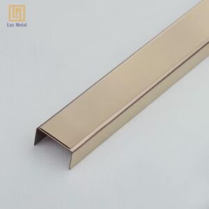 Trang chủ Nẹp inox chữ U 10mm làm từ inox 304m, kích thước 10mm nhỏ gọn