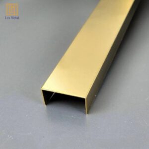 Nẹp inox U20 cao cấp với thiết kế chữ U rộng 20mm đặc trưng