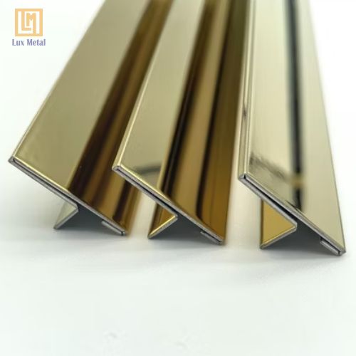 Nẹp Inox Chữ T 20mm Nẹp inox T20 với bề mặt sáng bóng, chống ăn mòn và hạn chế bám bẩn