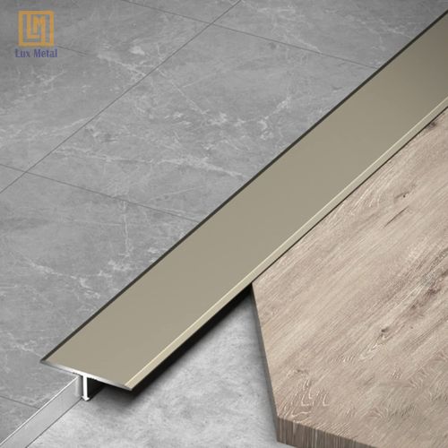 Nẹp Inox Chữ T 20mm Nẹp inox T20 xử lý khe giãn cách giữa sàn gỗ và gạch men