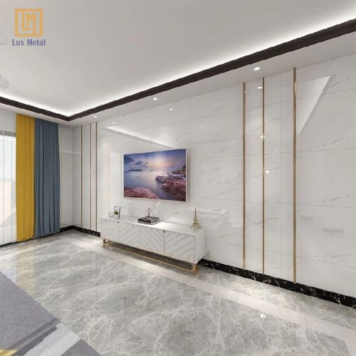 Nẹp Inox Chữ U 15mm Nẹp inox U15mm tạo chỉ trang trí trên tường, mang lại vẻ đẹp sang trọng
