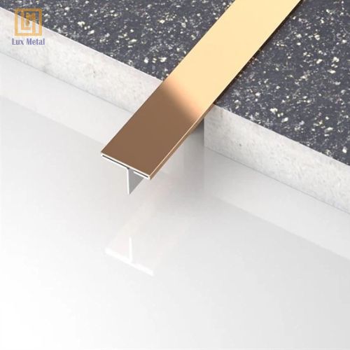 Nẹp Inox T8 mm Nẹp inox T8 che khe hở của sàn, tạo sự liền mạch cho không gian