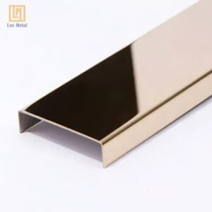 Nẹp U inox 100 với thiết kế hình chữ U đặc trưng rộng 100mm