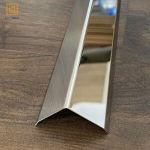 Nẹp V inox 25x25 chất liệu inox 304 cao cấp bảo vệ góc tường hiệu quả