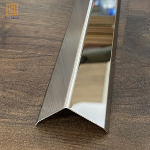 Nẹp V inox 25x25 chất liệu inox 304 cao cấp bảo vệ góc tường hiệu quả