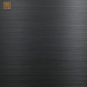 Tấm inox đen xước nổi bật với màu đen huyền bí cùng các vân xước tinh tế