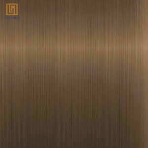 Tấm inox đồng xước nổi bật với vân xước và màu đồng thật sang trọng