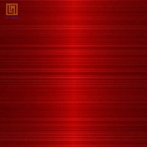 Tấm inox xước đỏ cao cấp với bề mặt xước mịn và màu đỏ rực rỡ