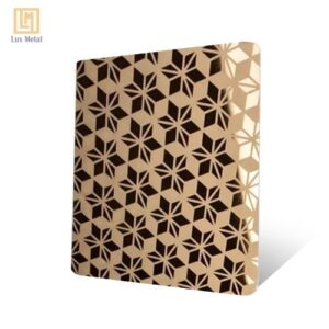 Mẫu inox hoa văn ăn mòn họa tiết hình ngôi sao