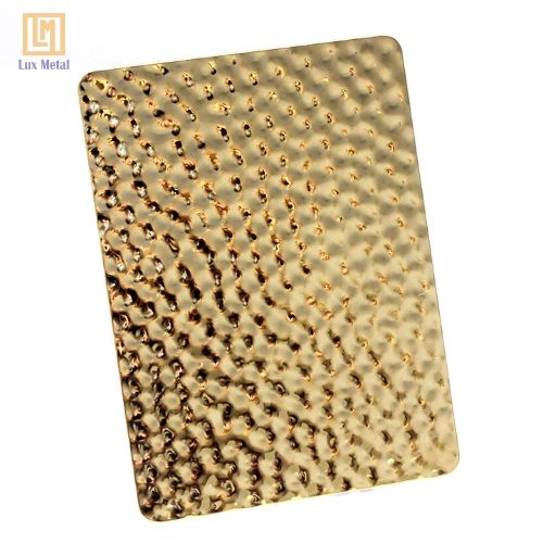 Tấm inox hoa văn dập nổi 3d có bề mặt sáng bóng, thẩm mỹ cao