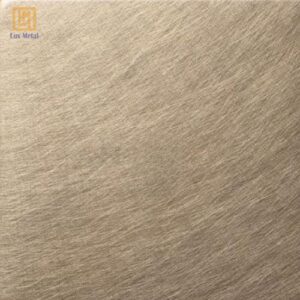 Tấm inox xước rối màu champagne sang trọng, cao cấp
