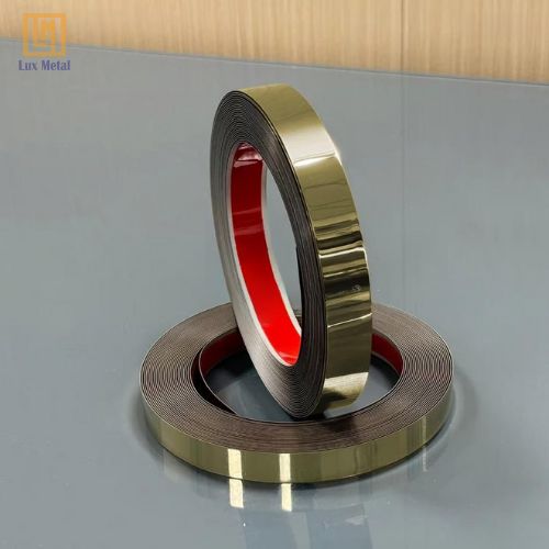 La inox cuộn 2cm dạng cuộn dùng cho trang trí