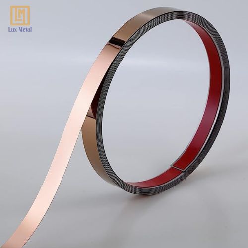 La inox cuộn vàng hồng gương giá tốt tại TPHCM