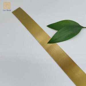 La inox vàng xước cao cấp với các vân xước tinh tế