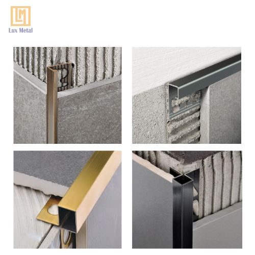 Nẹp inox góc vuông được ứng dụng để ốp góc cạnh