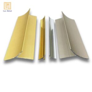 nẹp inox góc âm chuyên xử lý góc trong giữa hai bề mặt