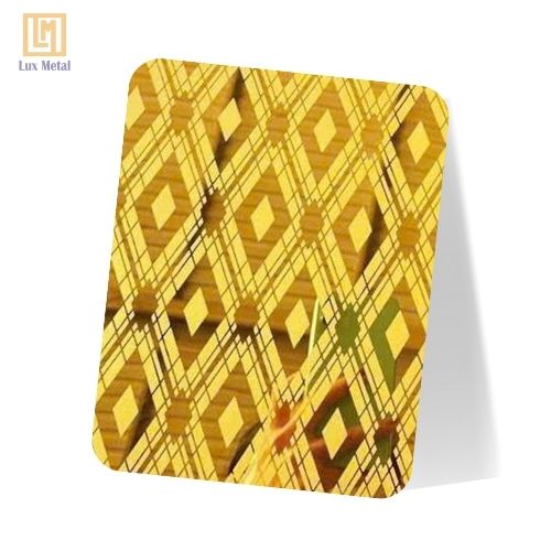 Tấm Inox hoa văn ăn mòn 01 cao cấp, sang trọng