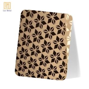 Tấm Inox hoa văn mẫu 02 với công nghệ ăn mòn hiện đại