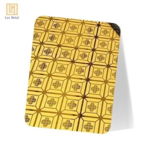 Tấm inox hoa ăn ăn mòn họa tiết đối xứng thẩm mỹ