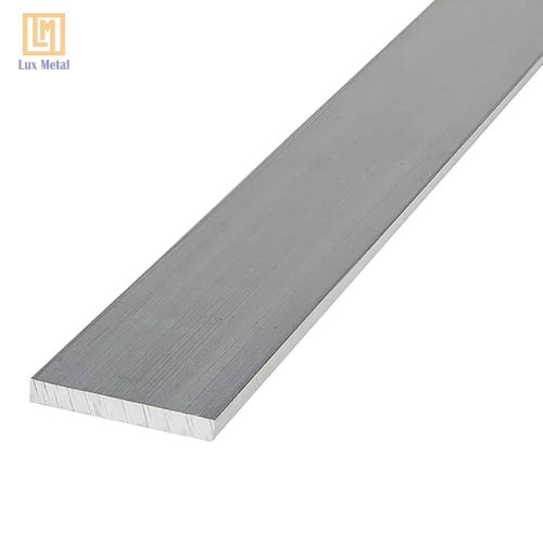 Thanh la inox 8mm với cấu trúc hình chữ nhật đặc ruột